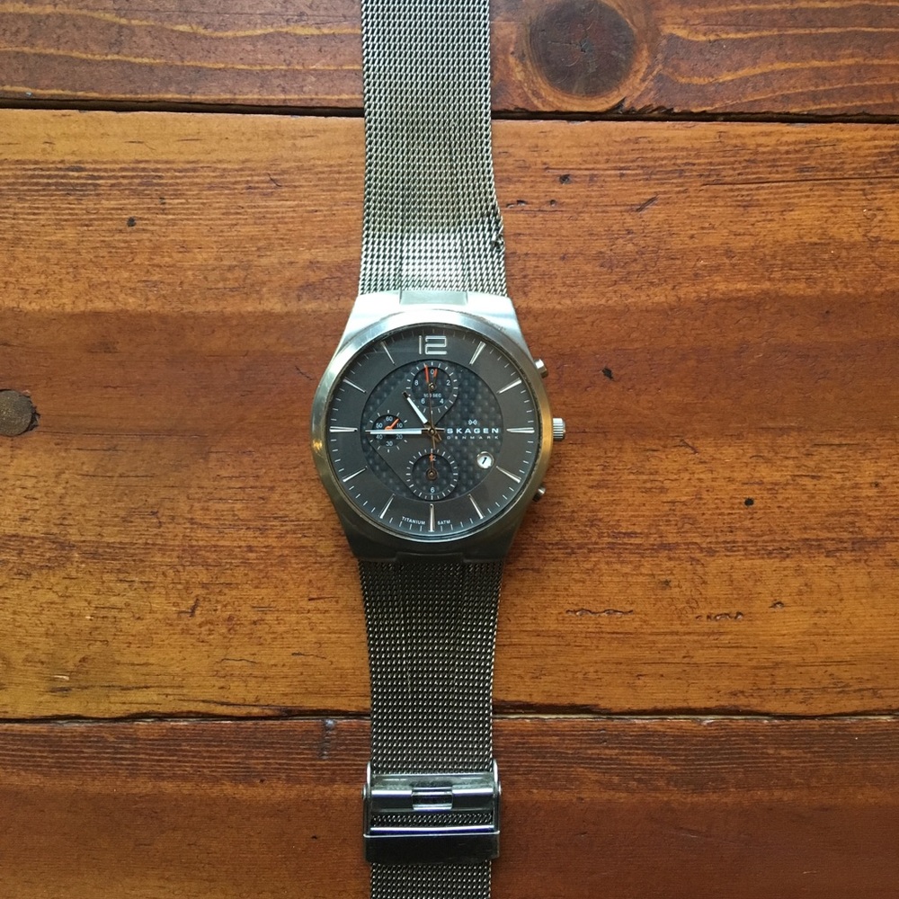 Skagen Denmark Men’s Titanium Chronograph Watch